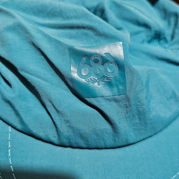 686 Trek Hat Five Panel Adjustable Hiking Running Hat Deep Lake Pine Blue New - Picture 2 of 8